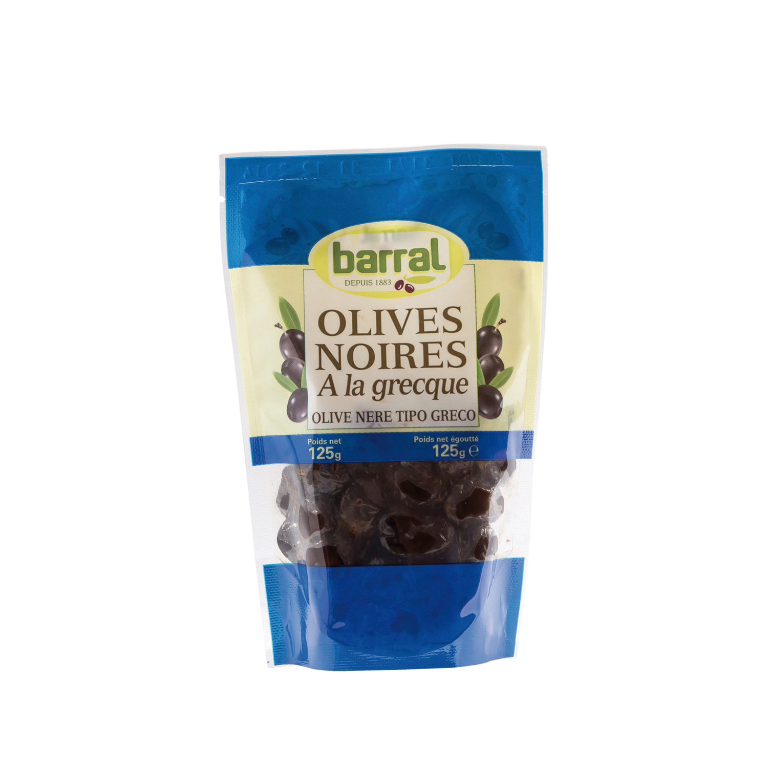 Olives noires à la grecque - Barral