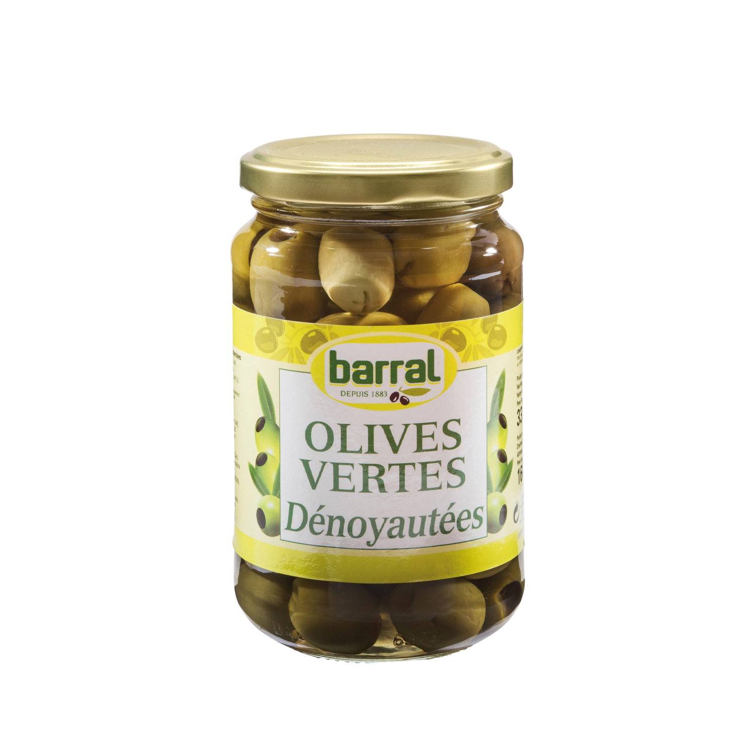 Olives vertes dénoyautées Barral